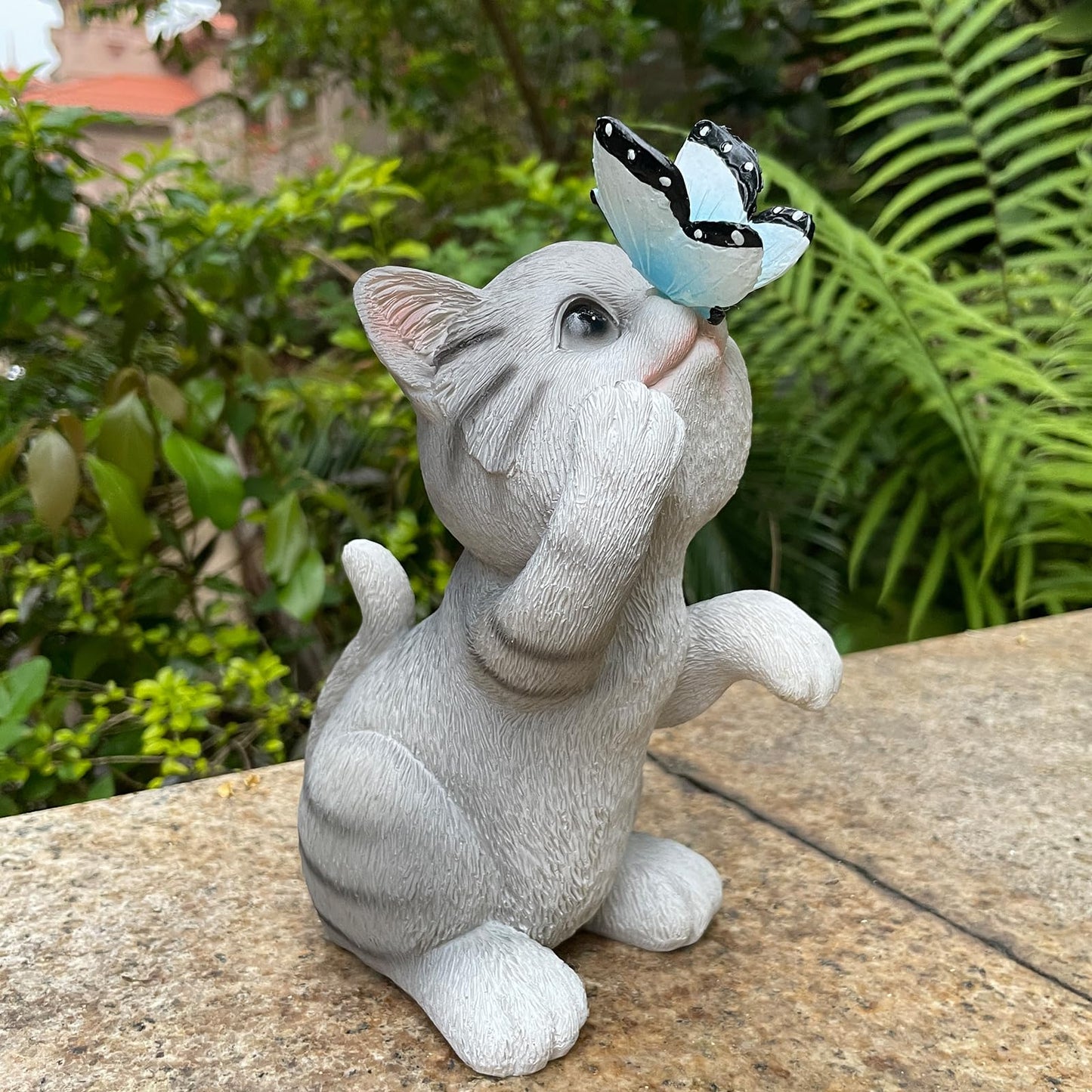 Frog Solar Lights Outdoor Garden Mini Frog Figurines Decor for Patio Yard Lawn Ornament Solar Garden Miniature Frog Decor Gift for Women Mother's Day Birthday Housewarming Gifts