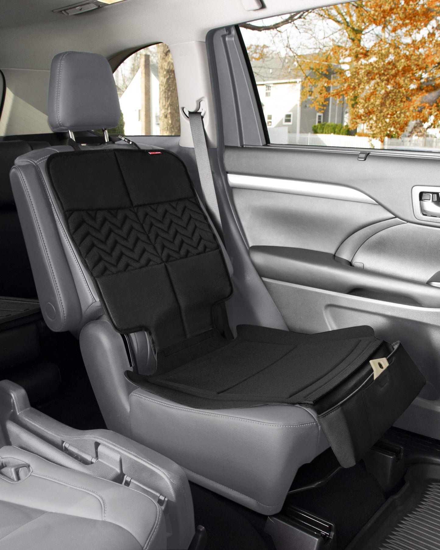 Skip Hop Clean Child Car Seat Protector, Universal Baby Carseat Cover with Clean Sweep Crumb Catcher