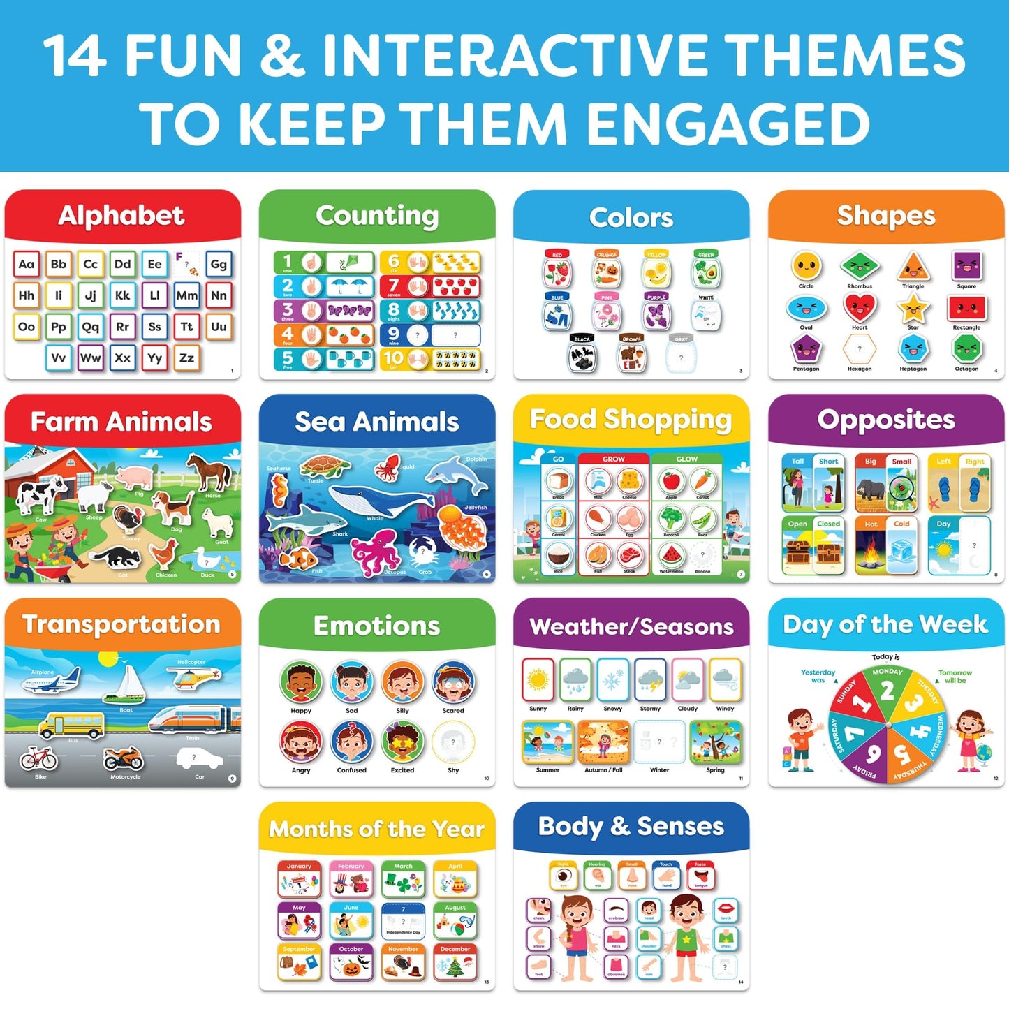 Montessori Preschool Busy Book for Toddlers Ages 3 and Up - Preassembled Preschool Learning Activities Homeschool Montessori Toys - Gifts for 3 Year Old Boys - 4 Year Old Girl Birthday - Summer Toys