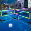 LED 4-Way Pool Volleyball Net, Light-Up Four Square Volleyball Pool Game Set with LED Water Balls, App & Remote Control, Music Sync – 4-Player Swimming Pool Party Toy Game for Adults & Family