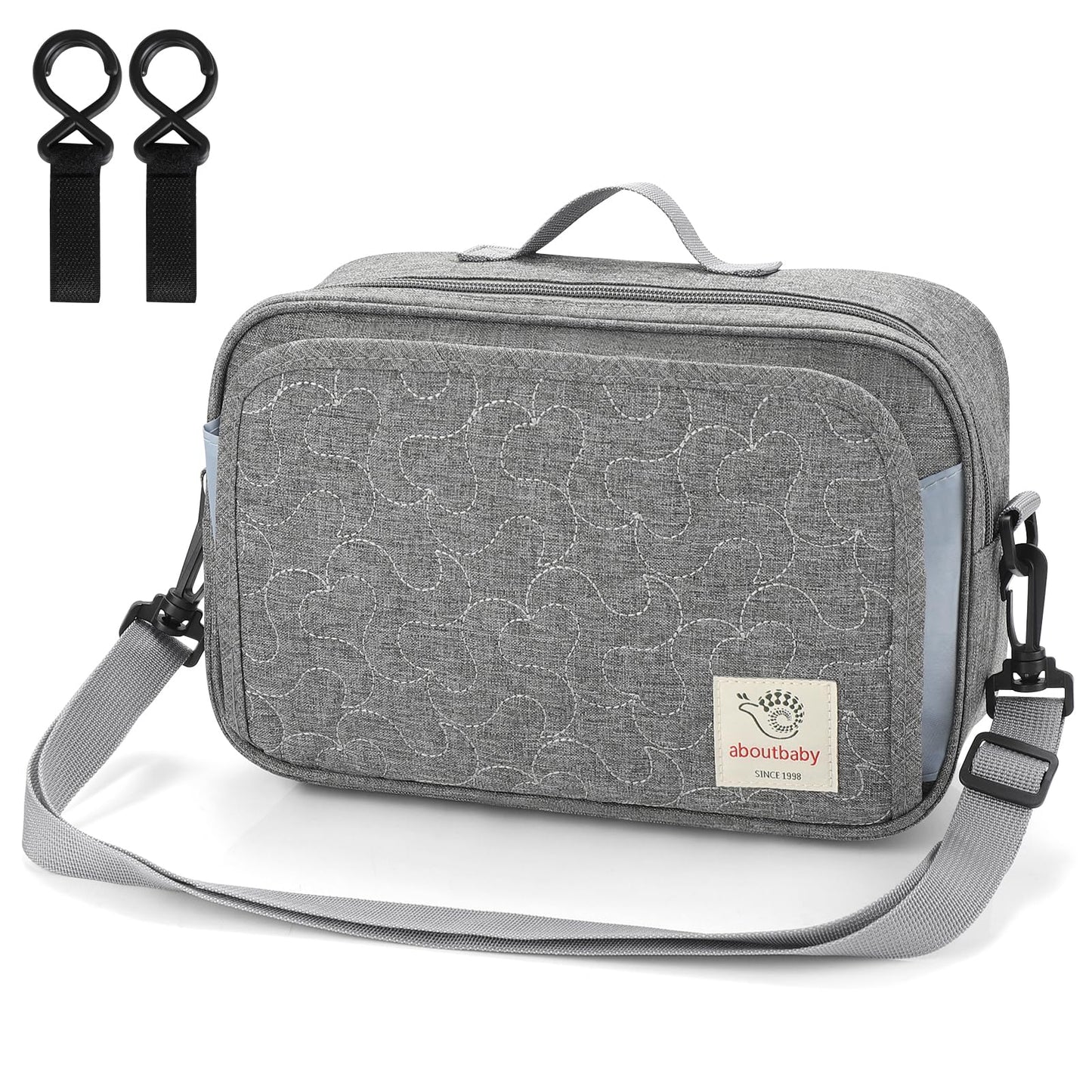 Accmor Stroller Organizer, Universal Stroller Organizer with Insulated Cup Holder Pocket, Dual Purpose Large Capacity Stroller Bag Caddy, Stroller Accessories Fits for Uppababy, Doona, Nuna Strollers