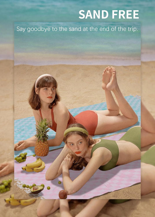 2 Packs Turkish Beach Towel Vacation Essentials Blanket Bath Pool Towel Extra Large Sand Free Fast Drying Lightweight Swim Necessities Women Summer Gift Vacation Travel Accessories Thin