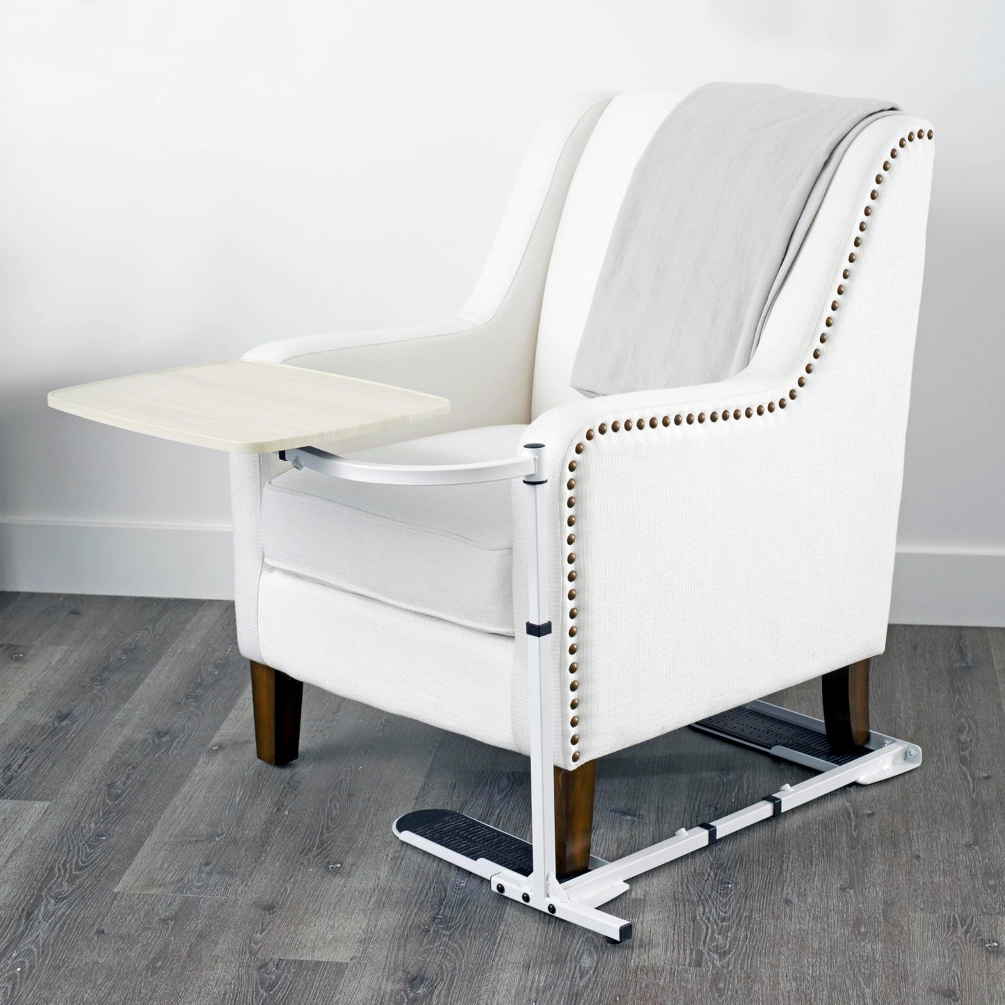 Stander Wonder Tray, Adjustable Swivel Table, Large Laptop Stand, Couch Desk, Side Tables & Gaming Bench, TV-Trays for Eating on Couches, Chairs, Recliners, Maple