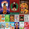 Seasonal Garden Flags Set of 12-Double Sided 12 x 18 Inch Outside Yard Flags, Small Flags for Outside, Holiday Garden Flags for All Seasons, Fall Winter Halloween Christmas Outdoor Flags
