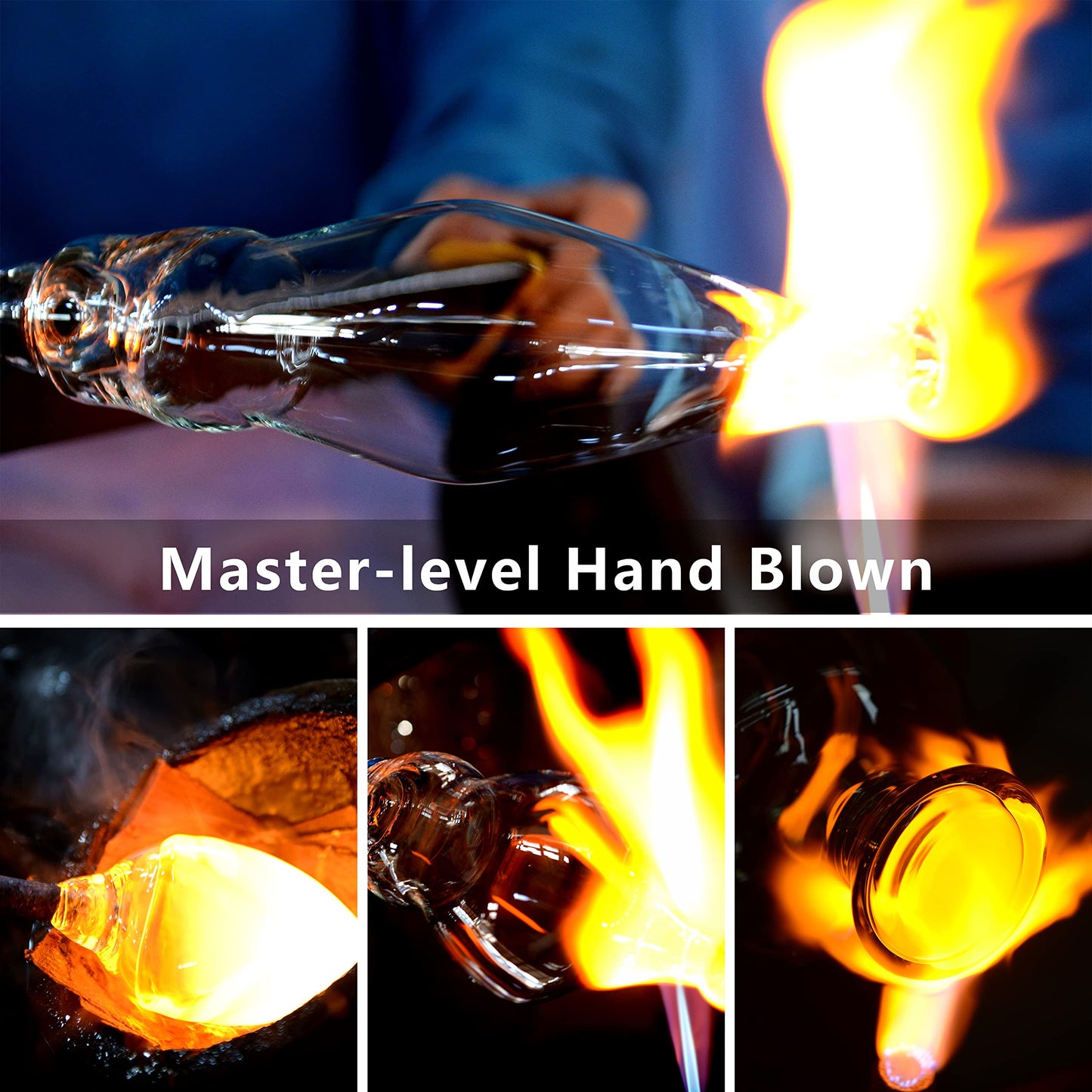 BACLIFE Red Wine Glasses Set of 4 – 17.5oz Premium Crystal Wine Glass With Long Stem – Hand Blown Burgundy Wine Glasses – Unique Gift for Wedding, Anniversary, Christmas