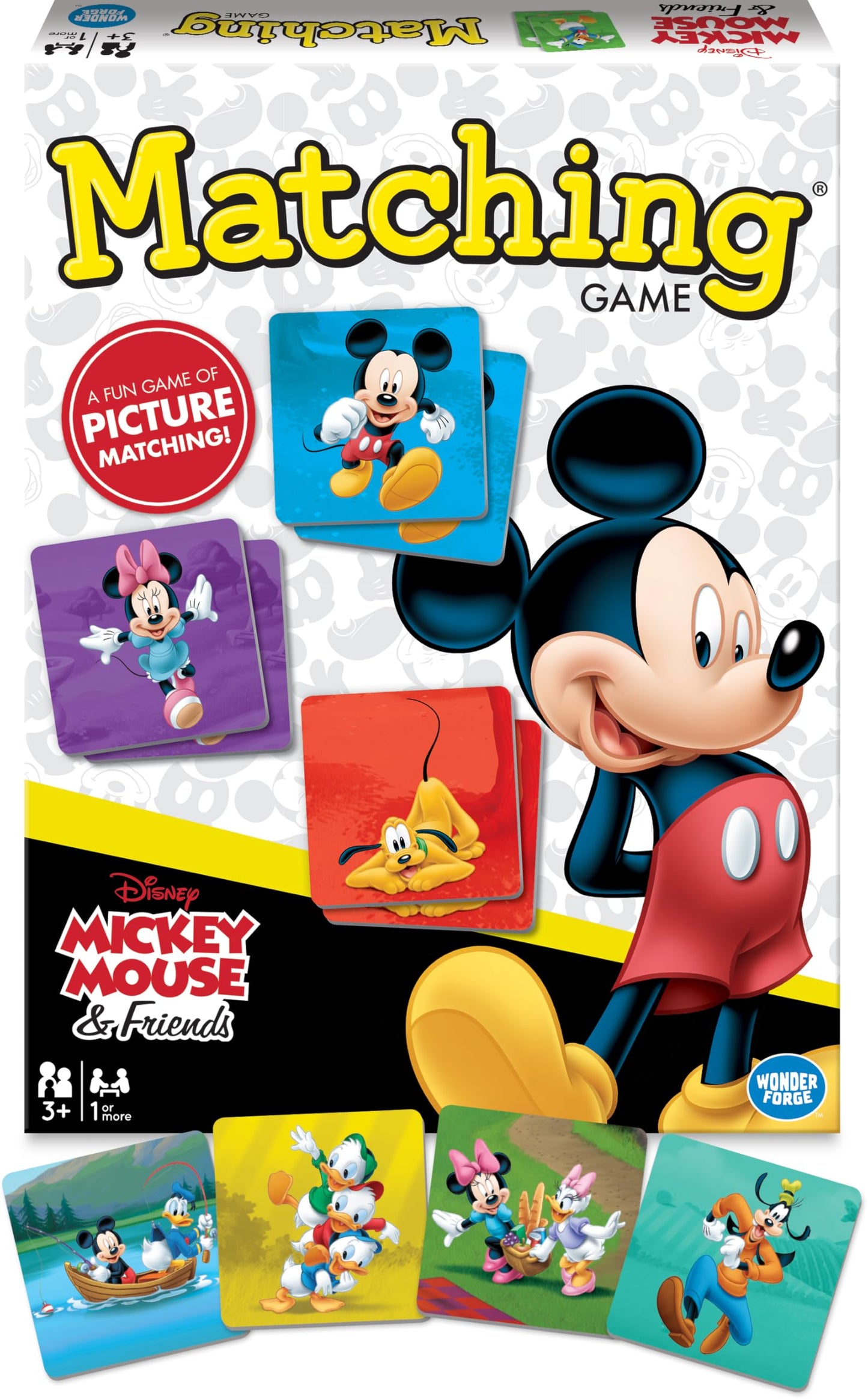 Wonder Forge Mickey Mouse Matching Game - Fun and Educational Disney Memory Card Game for Toddlers, Kids, Boys and Girls Ages 3-5 - Develops Focus, Analysis, and Learning Skills