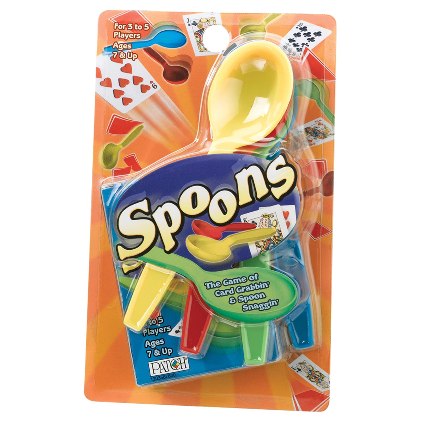 Spoons in a Case, Card Games for Kids - Spoons Game, Fun Family Games for Kids and Adults, Game Night, Travel Games, 3-6 Players, Ages 7+