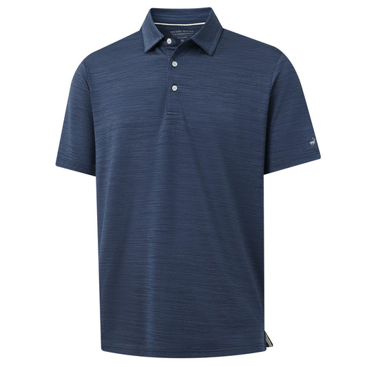 Rouen Polo Shirts for Men Dry Fit Performance Moisture Wicking Casual Jacquard Heather Collared Mens Golf Shirts Short Sleeve