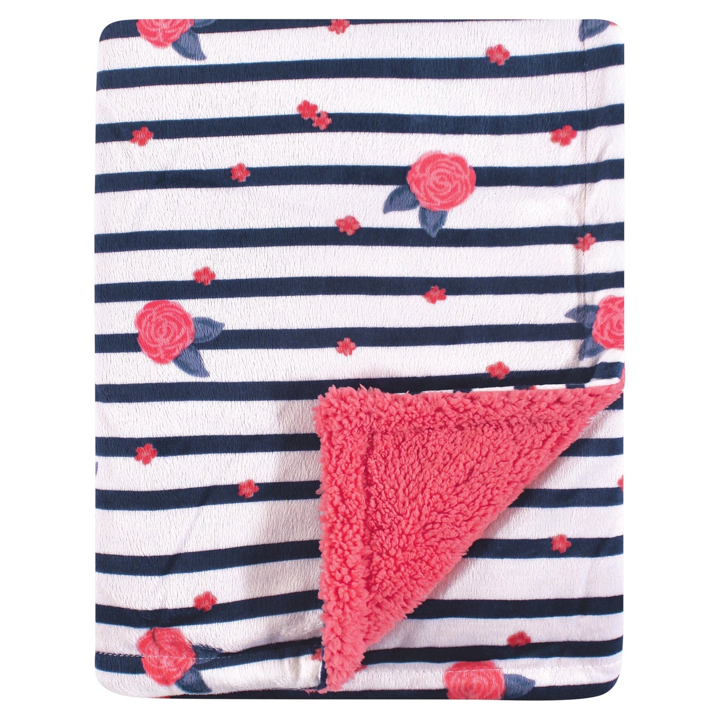 Yoga Sprout Mink Blanket with Sherpa Backing, Bear