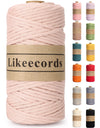 Single Strand Macrame Cord 4mm x 110yards, Beige 100% Cotton Macrame Rope,Colored Macrame Supplies for DIY Crafts, Wall Hangings, Plant Hangers, Holders, and Home Decorations