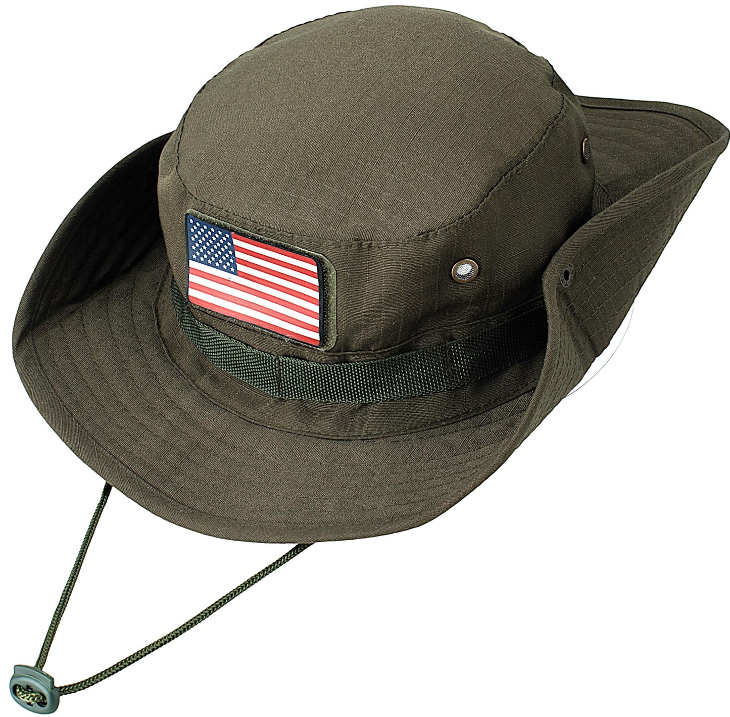 Wide Brim Boonie Hat, Men & Women Top Camo Bucket Hats for Safari Military Beach