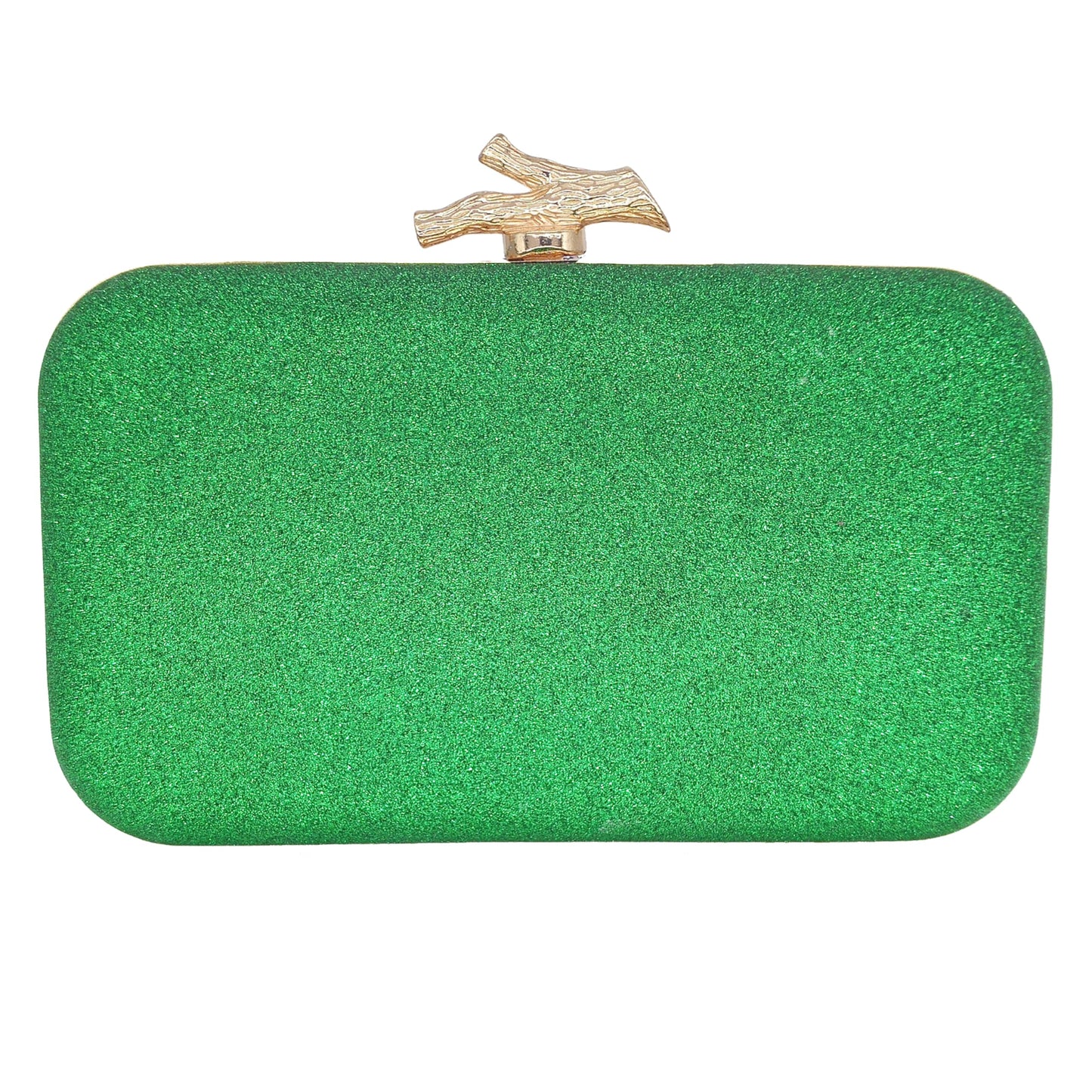 MAIRLOM Rhinestone Clutch Purses for Women Evening Wedding Formal - Round Pearl Clasp Handbag - Crystal Diamond Bag(Square Peacock Green)