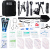 320-Piece Survival Kit | Emergency Gear for Camping, Hiking & Disaster Preparedness | Essential Roadside Emergency Kit | Molle Compatible Bug Out Bag | First Aid, Tactical Tools & Survival Essentials