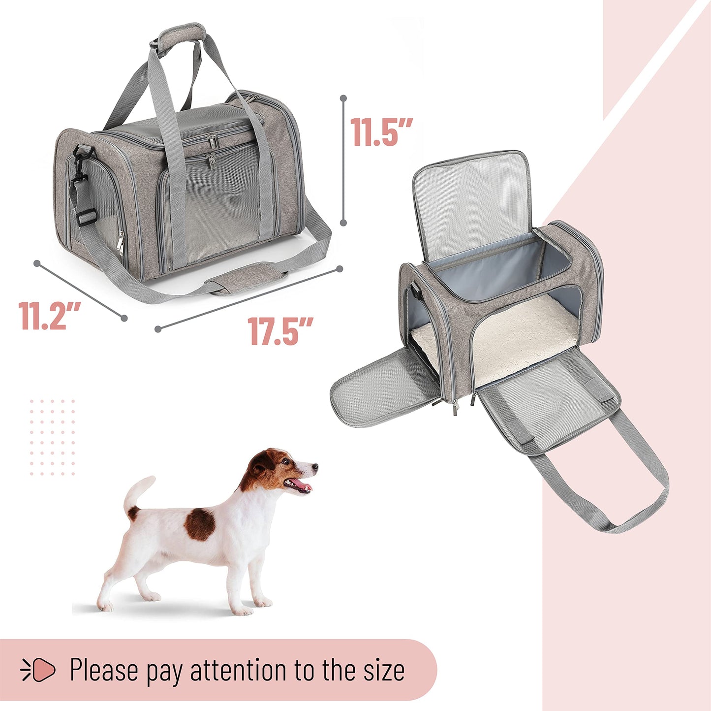 Mr. Pen- Pet Carrier, Cat Carrier, Dog Carrier, Cat Bag Carrier, Cat Travel Carrier, Soft Cat Carrier, Dog Travel Carrier, Pet Travel Carrier, Dog Soft-Sided Carriers