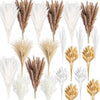 120PCS Natural Pampas Grass Mix Bouquet | Dried Pampas Bouquet for Wedding Boho Flowers Home Table Decor Desk Decor, Rustic Farmhouse Decor (120PCS)