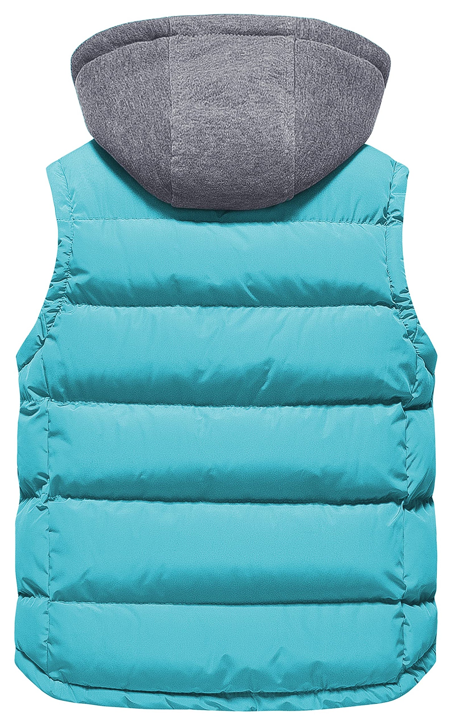 Pursky Kids Thicken Puffer Vest Warm Winter Coat Hooded Puffy Jacket Quilted Winter Outerwear Blue 10-12