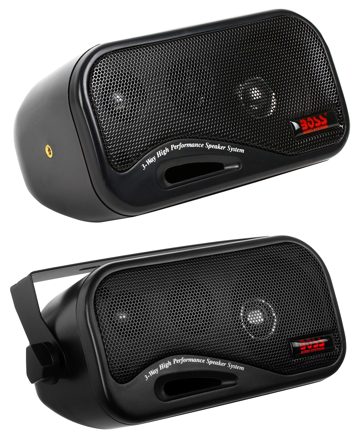 BOSS Audio Systems AVA6200 3 Inch Enclosed Box Stereo Speakers - 200 Watts (per pair), 3 Way, Full Range, Indoor, Outdoor, Marine, Sold in Pairs