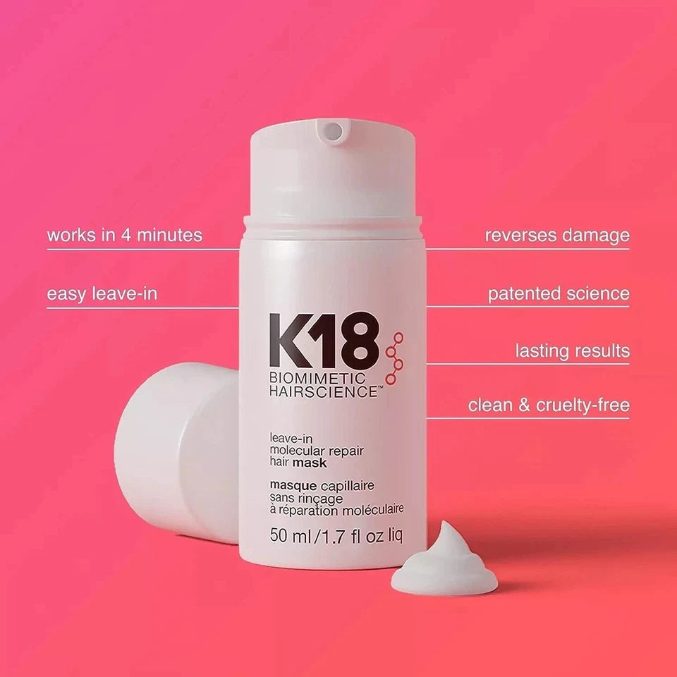K18 Leave-In Molecular Repair Hair Mask 50ml - Authentic - Fast Shipping