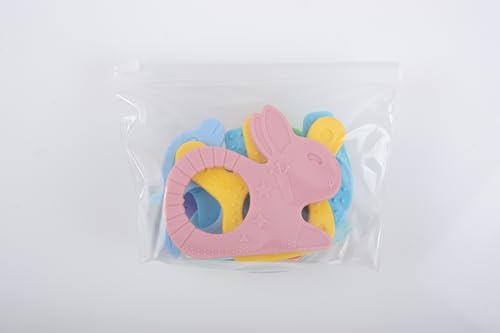 BEBOAN Silicone Baby Teething Toys, 8 Pack Cute Baby Teether Teething Ring Chew Toys Frozen Teether, BPA Free Easy to Grip Gifts for Infant Girls Boys 3 Months +