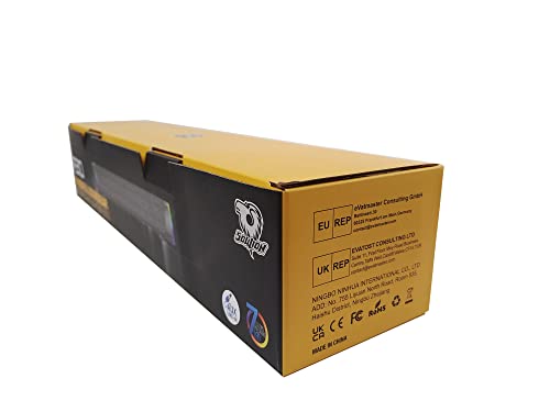 SOULION R30 Computer Speakers, Colorful LED Lights with Switch Button, Surround Sound Portable Computer Sound Bar Speakers for Desktop, Gray