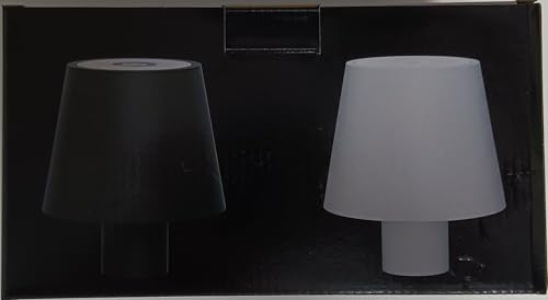 Coinmit 2 Pack LED Bottle Lamp 5500mAh Battery Portable Table Lamp Cordless IP54 Waterproof Wine Bottle Light for Outdoor Dining Bedroom Black