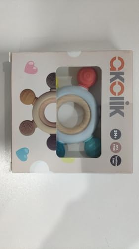 akolik Baby Teething Toys, Teething Relief Toy, BPA Free Baby Chew Toys Infant Toys Newborn Accessories, Teethers for Babies 0-3-6-9-12 Months Old Boys Girls