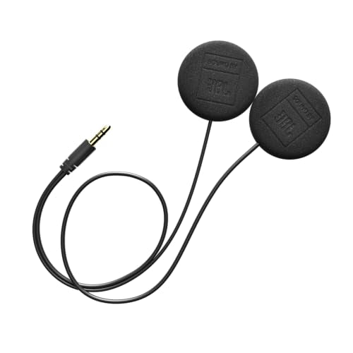 Cardo 45mm Audio Set, Works with Most Helmet Communicators (Single Pack), Black