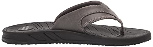 Amazon Essentials Men's Slip-on Flip Flop Comfort Sandals - Grey, Size 10, Casual