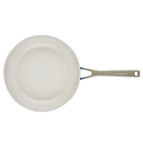 KitchenAid Hard Anodized Ceramic Nonstick Cookware Pots and Pans Set, 9 Piece - Blue Velvet