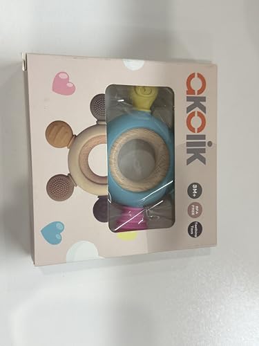 akolik Baby Teething Toys, Teething Relief Toy, BPA Free Baby Chew Toys Infant Toys Newborn Accessories, Teethers for Babies 0-3-6-9-12 Months Old Boys Girls