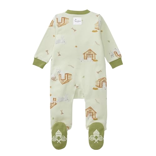 Burt's Bees Baby Boys Footed Pajamas, Sleep and Play Loose Fit, 100% Organic Cotton Soft One-piece PJs, Sizes NB to 6-9 Months