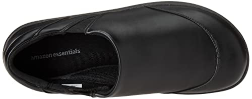 Amazon Essentials Women's Comfortable Slip Resistant Service Shoe, Black, 5