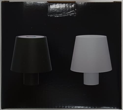 Coinmit LED Bottle Lamp 5500 mAh Battery Portable Table Lamp Waterproof Cordless Night Light for Outdoor Restaurant Bedroom Black