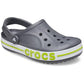Crocs Unisex-Adult Bayaband Clogs, Slate Grey/Lime Punch, 4 Men/6 Women