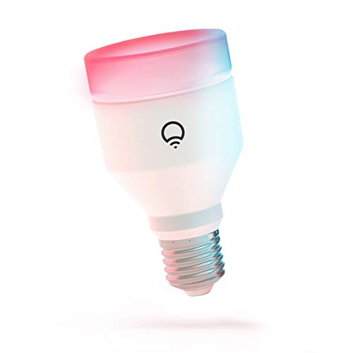 LIFX color, A19 1100 lumens, Wi-Fi Smart LED Light Bulb, Billions of colors and Whites, No bridge required, Works with Alexa, Hey Google, HomeKit and Siri multicolor (Pack of 2)