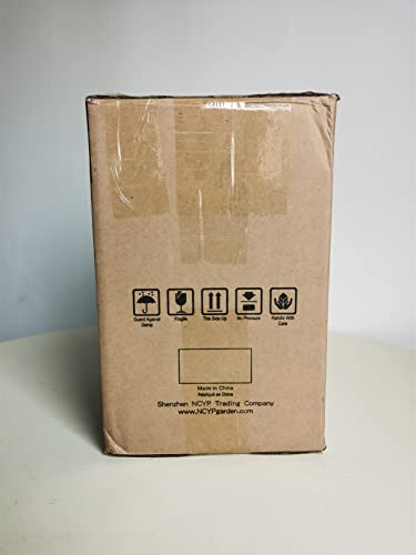 NCYP Glass Terrarium Planter with Lid for Small Succulent Cacti, Grid House Shape Black Geometric Terrarium Pot, Home Garden Indoor Tabletop Decor, 9.84" x 5.31" x 7.87" (No Plants)