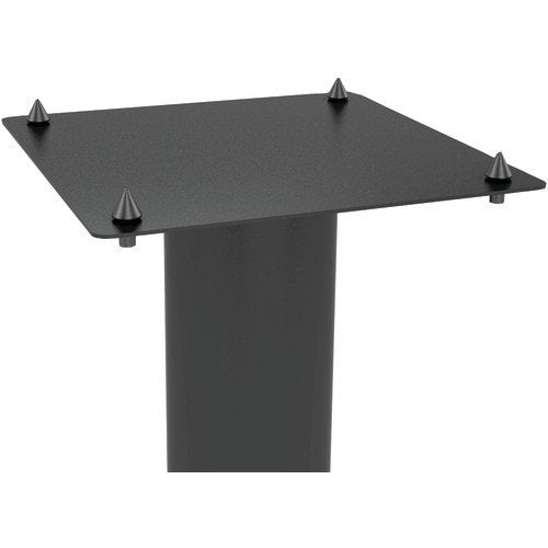 Atlantic Bookshelf Speaker Stands - Steel Construction, Pedestal Style & Built-in Wire Management, Support Bookshelf-Style Speakers up to 20 lbs. PN 77335799 - Black 2-Pack