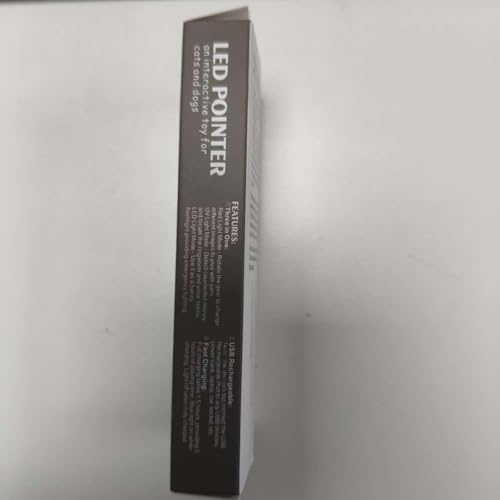 OUMSIS Cat Toys, USB Rechargeable Interactive Cat Mouse Toys, 3 Light Modes & 5 Adjustable Patterns, Portable Kitten Toy for Indoor Cats & Dogs, Training & Exercise Fun