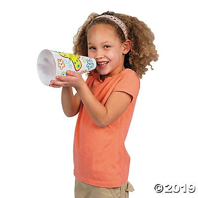 Fun Express Cheer Megaphone Bulk - Boost School Spirit with 12 DIY Cheerleading Megaphone - Team Spirit in Your Hands, Liven Up Sporting Events, Show Your True Colors with Megaphone Cheer Large