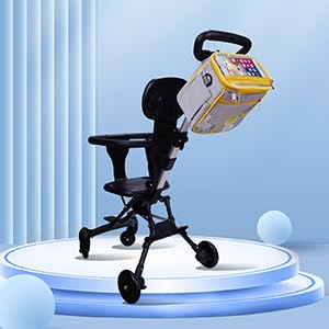 SZDUDU Baby Stroller Organizer Bag，Small Diaper Bag - Universal Stroller Organizer With Insulated Cup Holder,Pocket With Baby Wipes Dispenser，Adjustable Shoulder Strap(Grey)