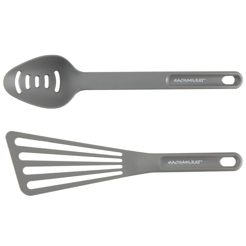 Rachael Ray - 16802 Rachael Ray Cucina Nonstick Cookware Pots and Pans Set, 12 Piece, Sea Salt Gray