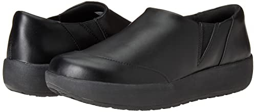 Amazon Essentials Women's Comfortable Slip Resistant Service Shoe, Black, 5