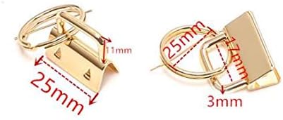 42Sets 1" Key Fob Hardware - 3 Colors 25mm Key Fob Key-chain Perfect with 1Pcs Key Fob Glass Running Pliers for Key Fob Wristlets Install