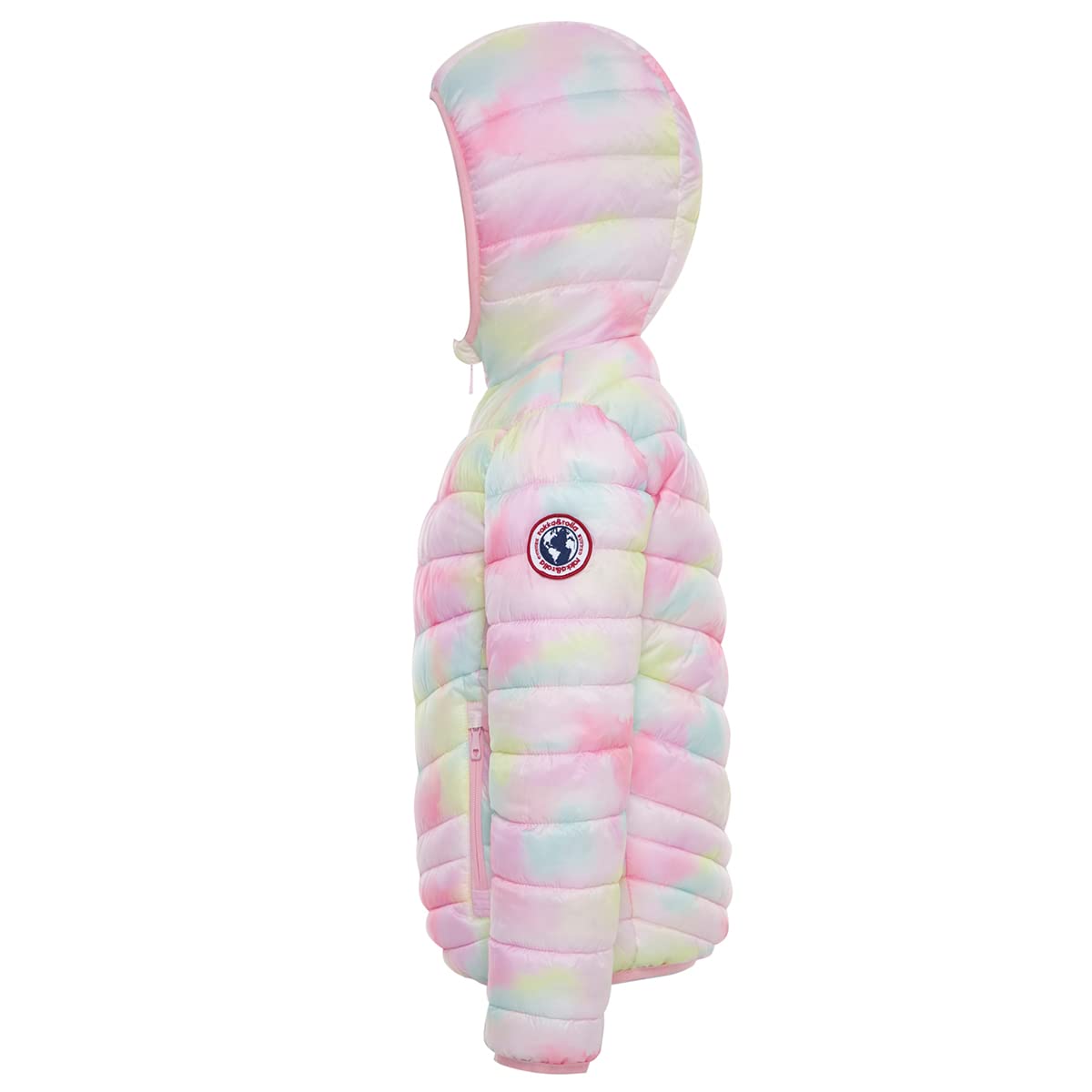 Rokka&Rolla Girls' Reversible Lightweight Puffer Jacket Hooded Water-Resistant Winter Coat