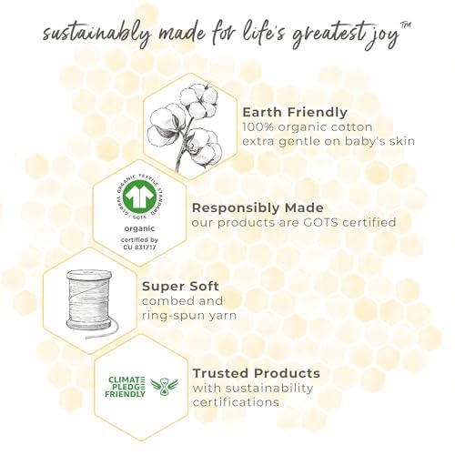 Burt's Bees Baby Baby Boy's Sleeper PJs, 100% Organic Cotton, One-Piece Footie, Zip Up Jumpsuit, Snug Fit Pajamas, Artsy Clover, 12 Months