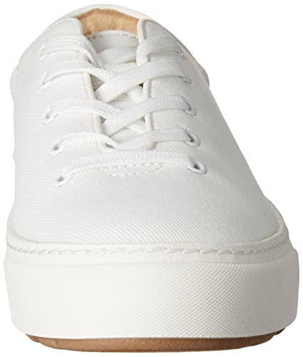 Amazon Essentials Women's Comfortable Lace Up Sneakers, White, 8.5