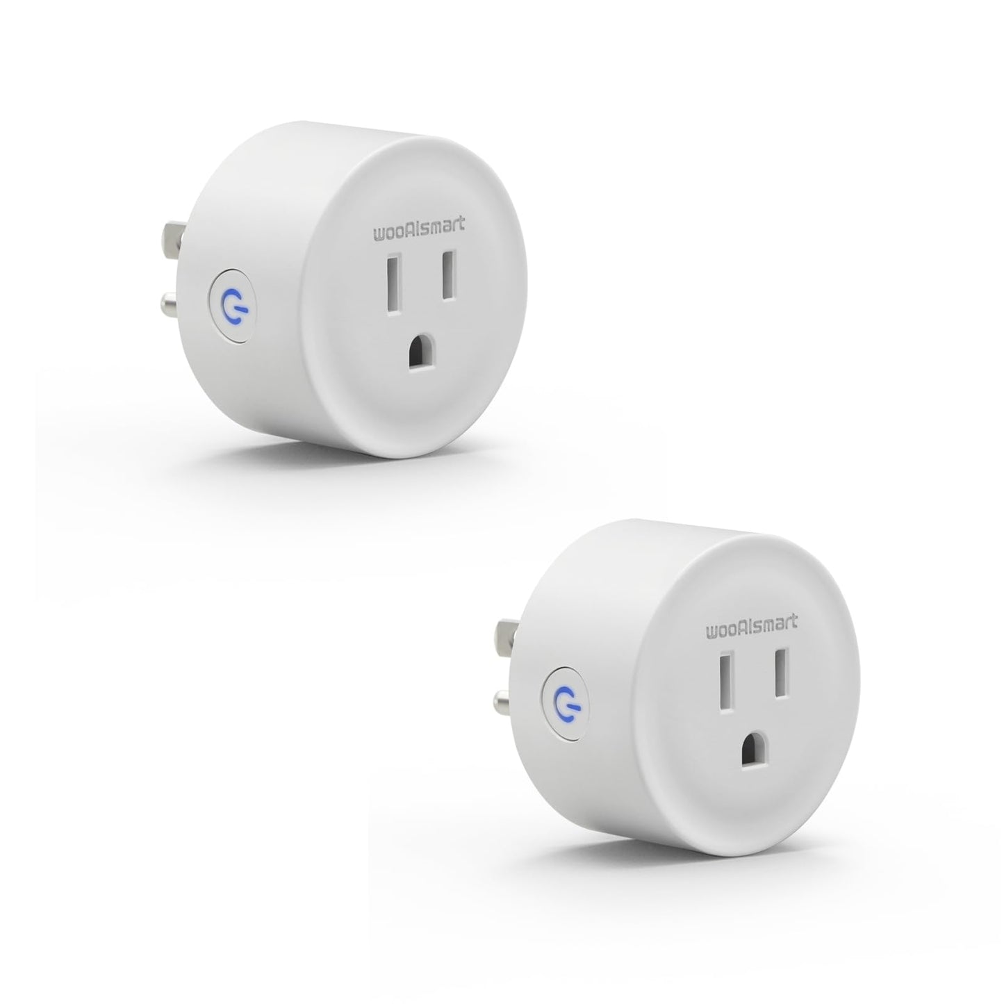 wooaismart Smart Plug, WiFi Plugs Work with Alexa & Google Assistant, Smart Outlet with Timer & Group Controller, WiFi Outlet for Home, No Hub Required, ETL & FCC Certified, 2.4GHz WiFi, 16A, 2 Pack