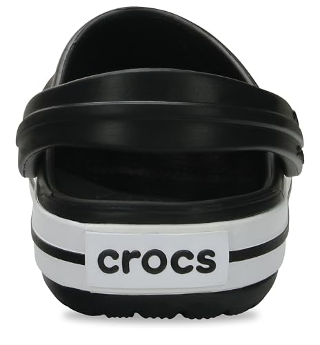 Crocs Unisex-Child Crocband Clogs (Todder Shoes), Black, 4 Toddler