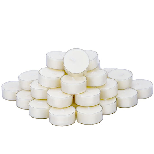 DEYBBY Natural Scented Soy Wax Tealight Candles Bulk, Jasmine Aromatherapy Luxury Tea Candle Set of 36-4 Hour Burning Great Gift for Valentine's Day