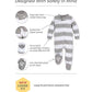 Burt's Bees Baby Girls' Organic Cotton Sleep and Play Footed Pajamas, One-piece Zip Front Romper, Baby Essentials